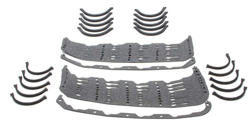Oil Pan Gasket SCE Gaskets 11096-10 for Small Block Chevy, (Dyno-Pack of 10)