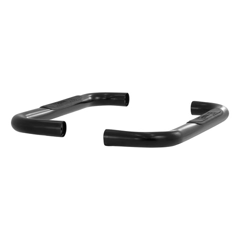 3-Inch Round Black Steel ARIES Nerf Bars, No-Drill, Fits Select Jeep Wrangler TJ