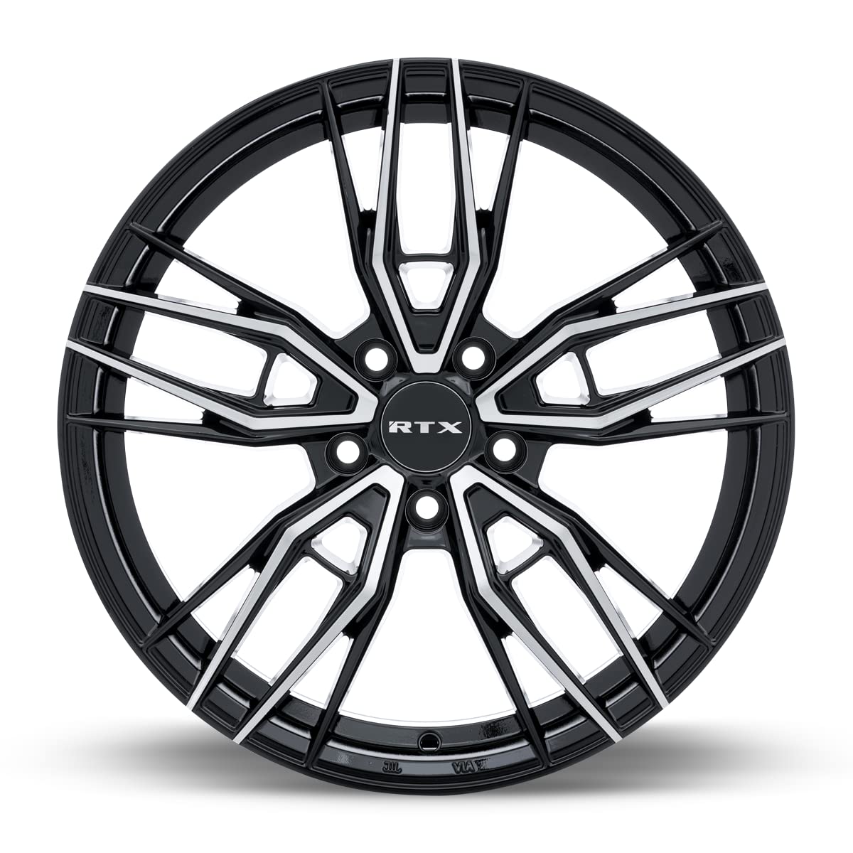 083047 • RTX® Scepter • Gloss Black Machined • 17x7.5 5x114.3 ET40 CB73.1
