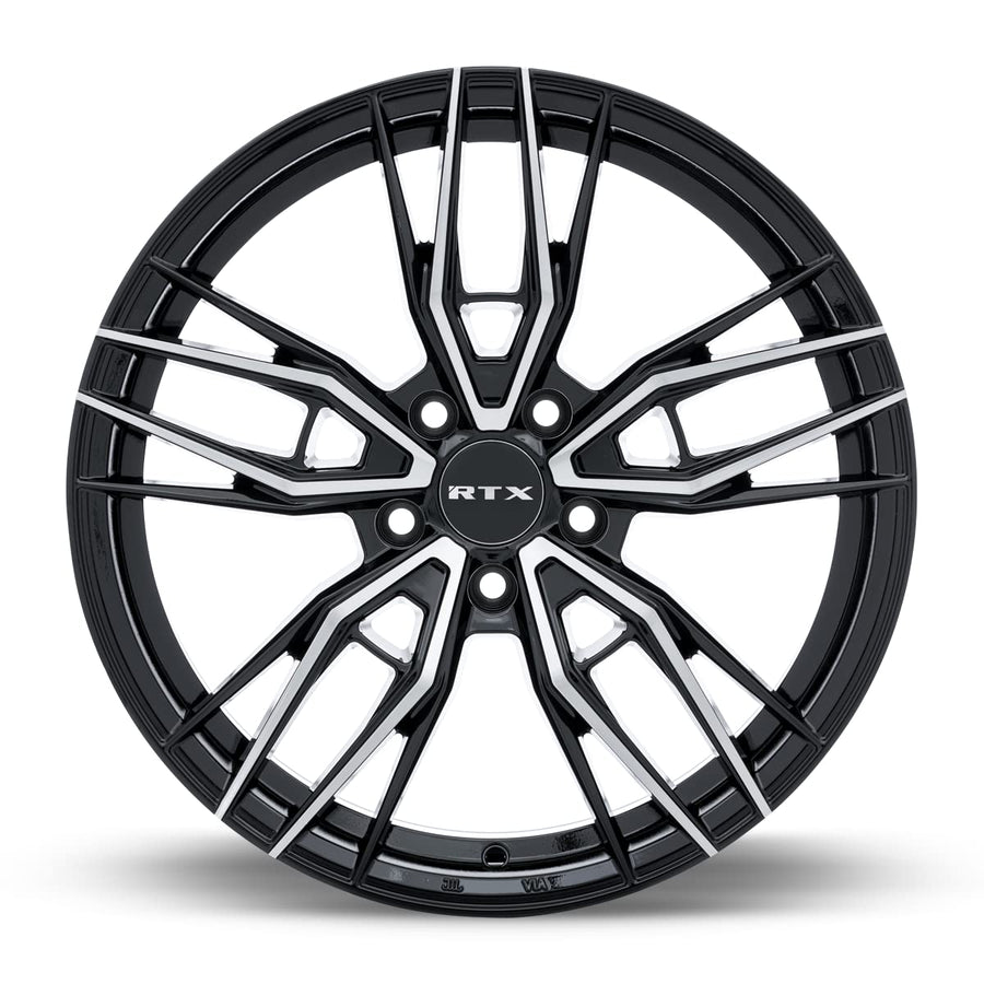 083047 • RTX® Scepter • Gloss Black Machined • 17x7.5 5x114.3 ET40 CB73.1