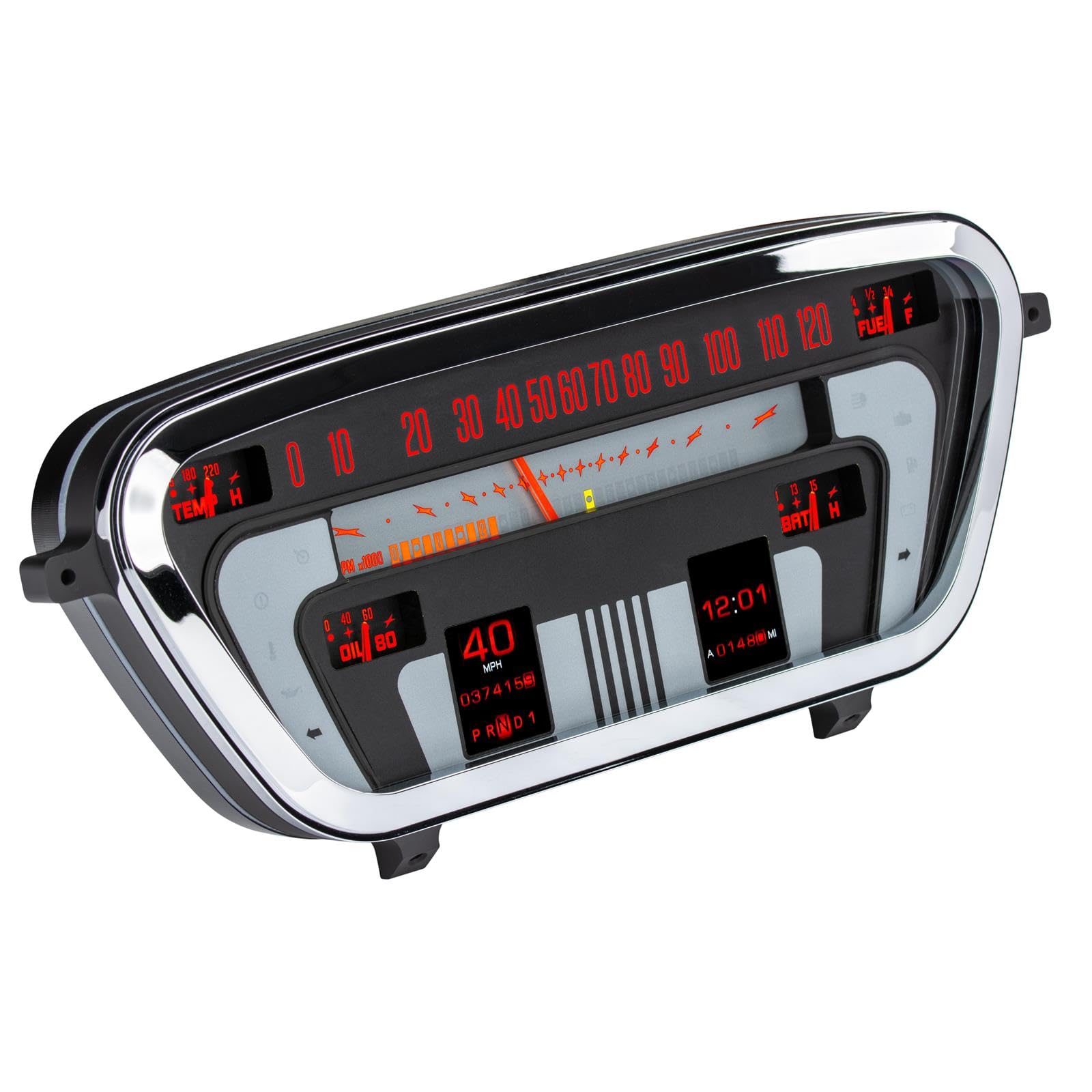 Retrotech Gauge Instrument System Dakota Digital RTX-53F-PU-X Compatible with 1953-55 Ford Pickup