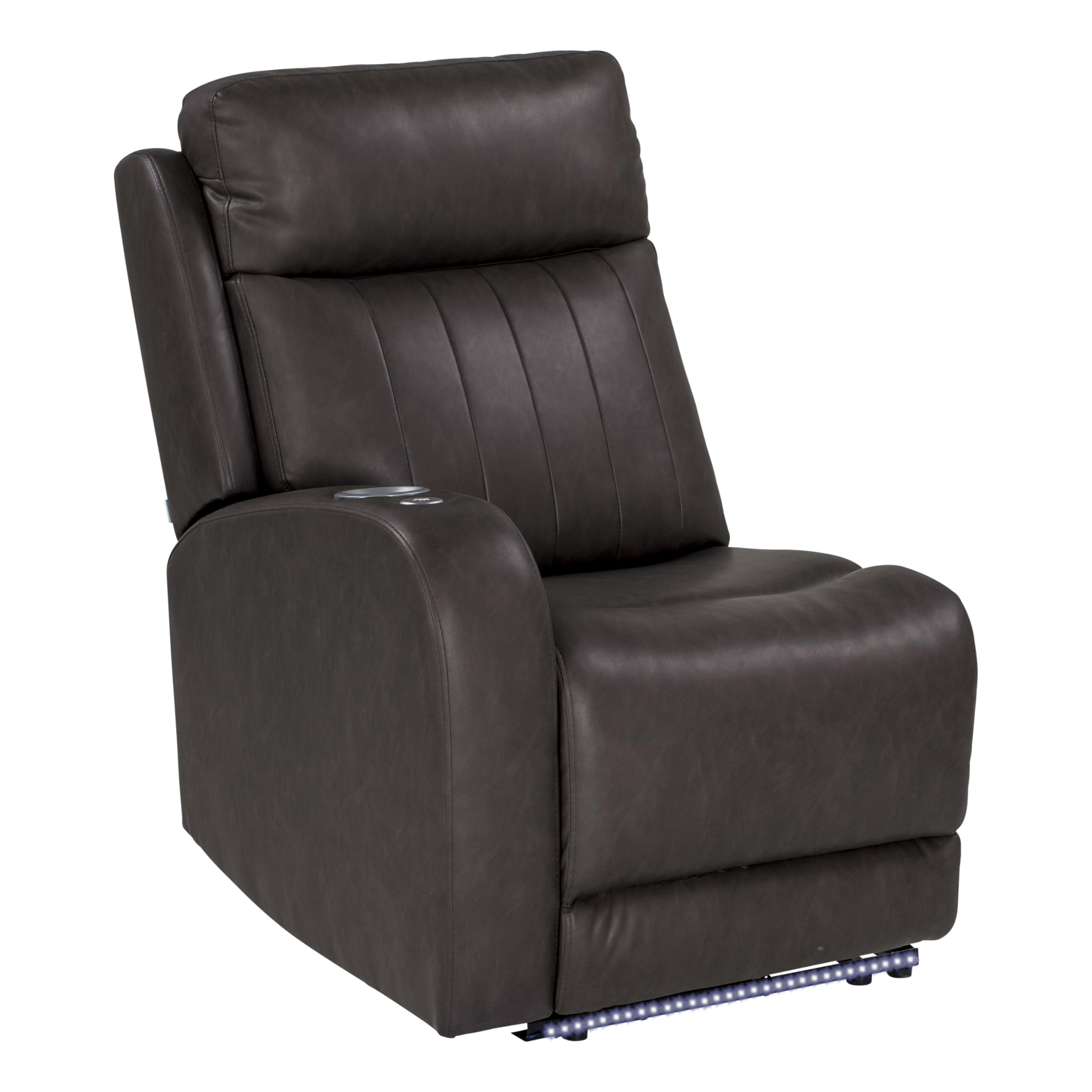 Thomas Payne® Luxury RV Theater Seating Seismic Series Recliner - Right Hand Configuration, Millbrae – Remote Control Power Recline, Massage and Lumbar – Power Port Accessory Compatible – 2020129316