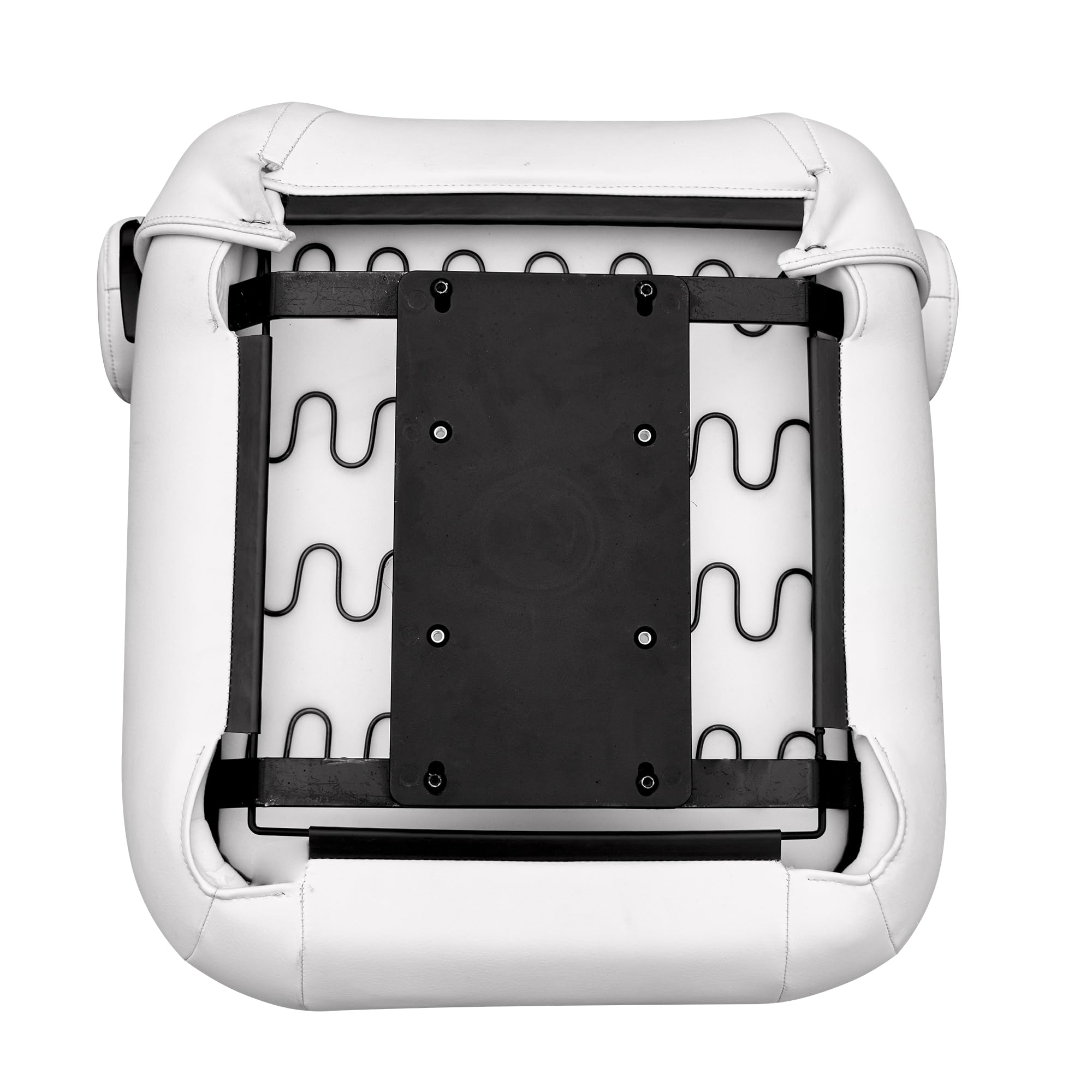 High Back Wise 3126-784 Premier Pontoon/Boat Reclining Helm with Flip Up Arm Rests - Brite White