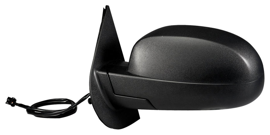 Driver Side Mirror for Silverado/Sierra 1500, Avalanche, Silverado/Sierra 2500 & 3500, Suburban, Tahoe, Yukon, Denali/XL, Silverado/Sierra Hybrid, Text blk, fold, Heated Power