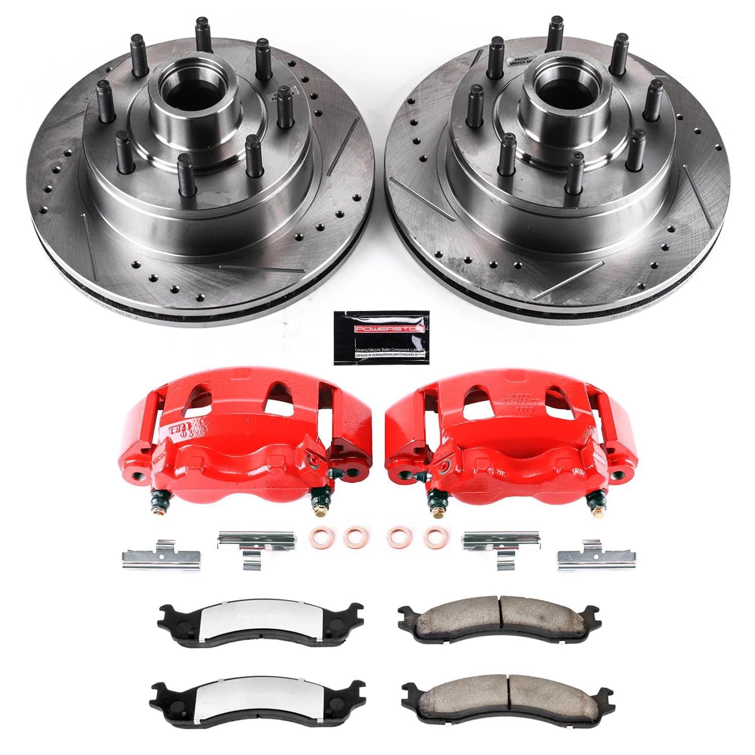 Power Stop Front Z36 KC5088-36 Truck & Tow Performance Brake Kit with Powder Coated Calipers