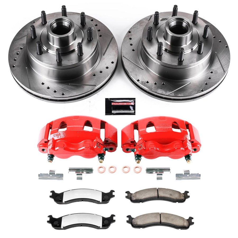 Power Stop Front Z36 KC5088-36 Truck & Tow Performance Brake Kit with Powder Coated Calipers