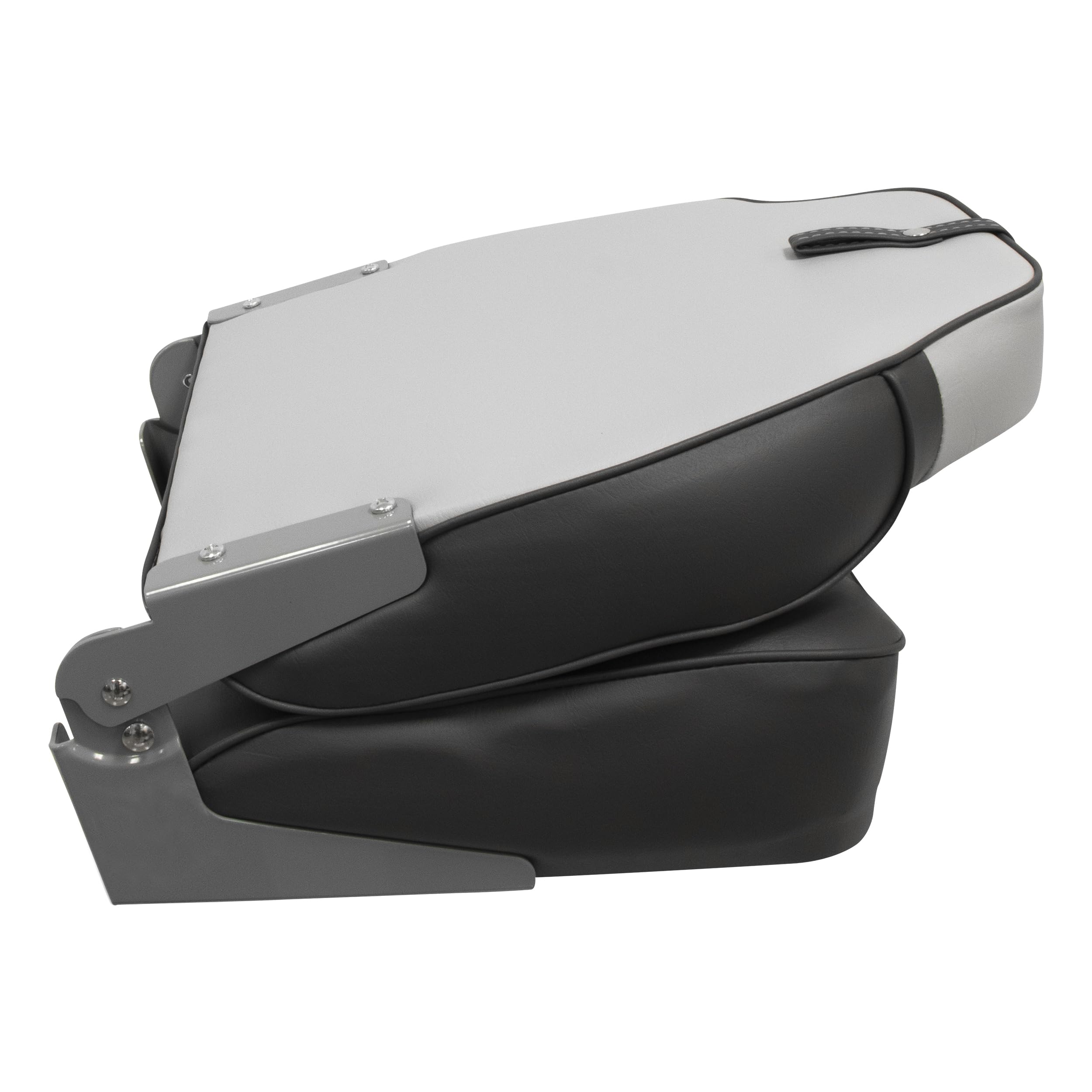 Lund Style Wise 8WD640PLS-664 High Back Boat Seat, Grey/Charcoal