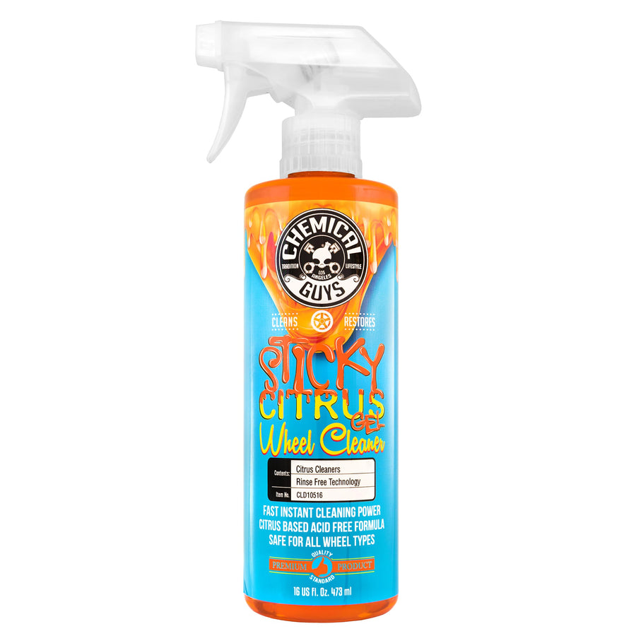 Chemical Guys Sticky Citrus CLD10516 Wheel Cleaner Gel, (Safe For All Wheel Types) Works on Cars, Trucks, SUVs, Motorcycles, RVs & More, 16 fl oz