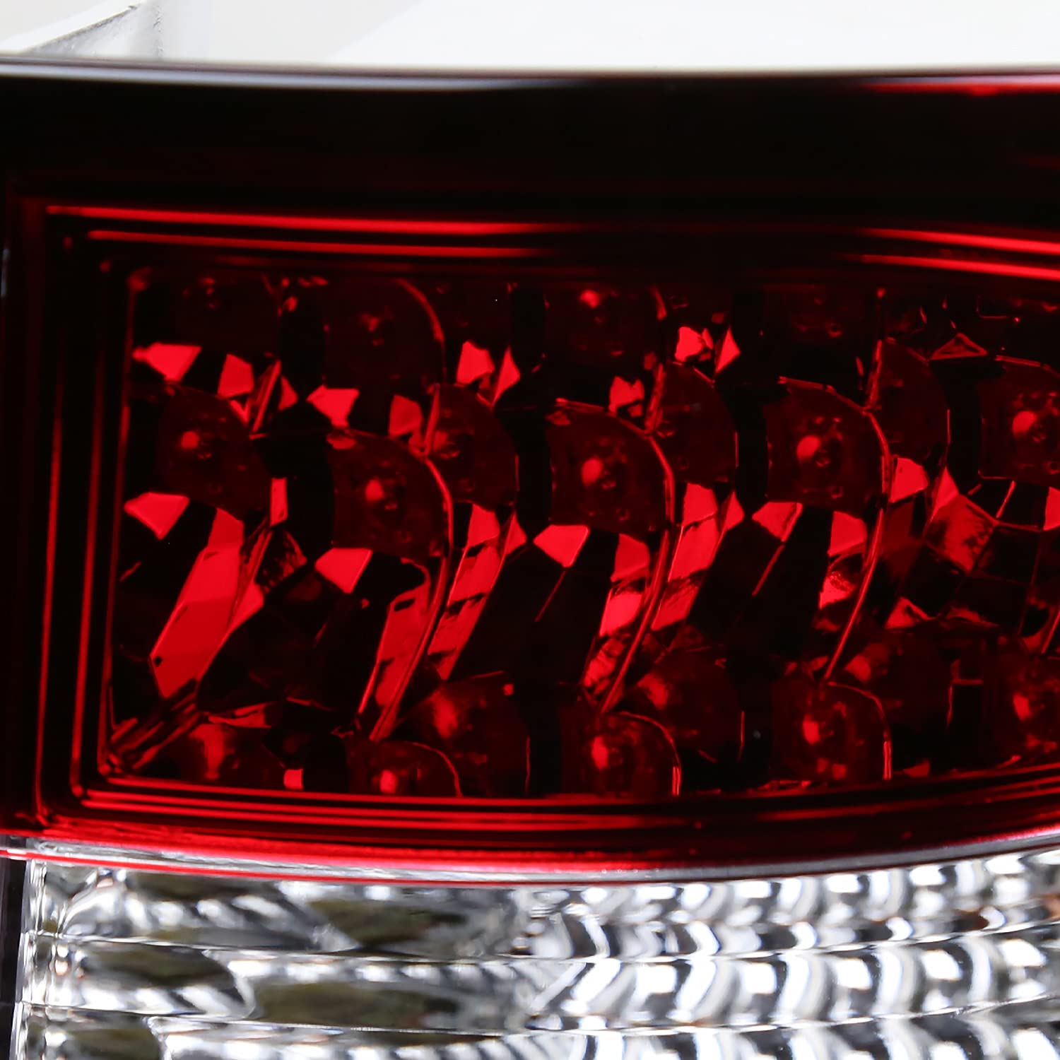 Spec-D Tuning LED Red Tail Lights Compatible with 1998-2005 Mercedes-Benz W163 M-Class, Left + Right Pair Assembly