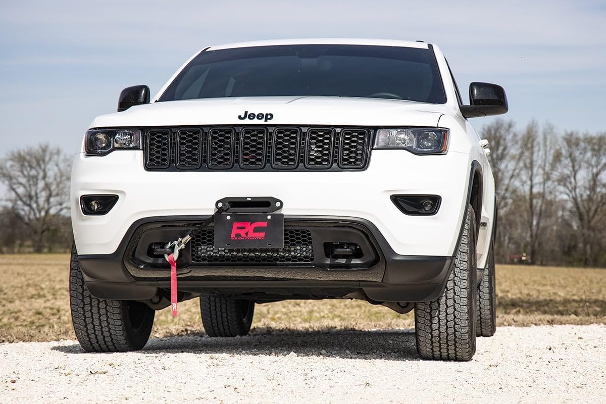 Hawse Fairlead - RS138, Black Rough Country Winch Fairlead License Plate Mount
