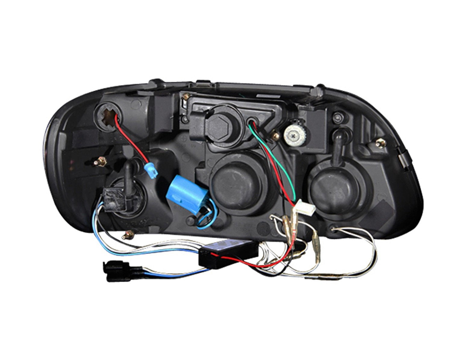 Ford Explorer Anzo USA 111132 Projector 1 Pc Black Clear Amber Headlight Assembly - (Sold in Pairs)