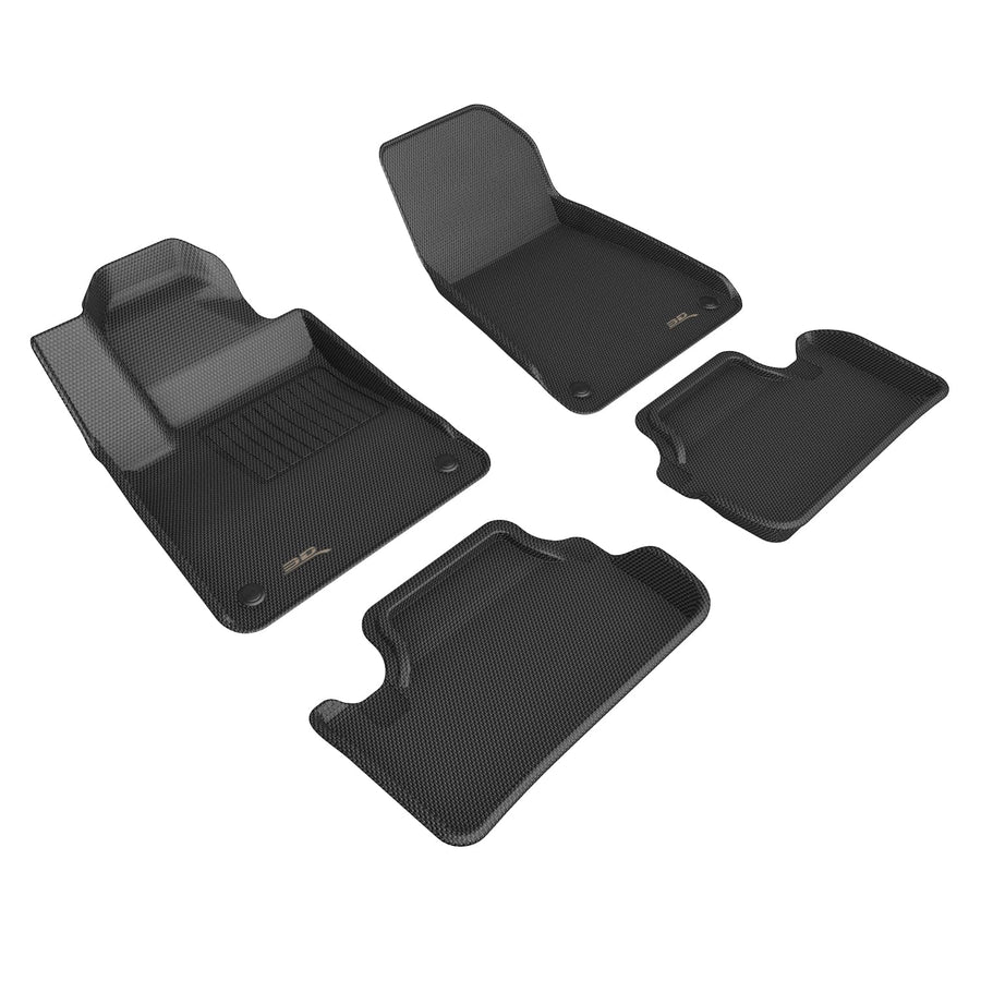 Kagu Floor Mat (Black) 3D MAXpider Custom Fit Compatible with Polestar 2 2021-2026 - Full Set