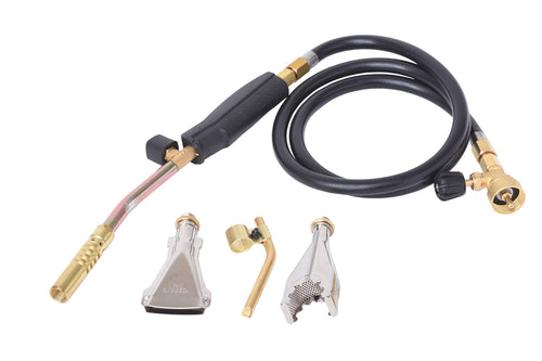 Flame King 6,000 BTU Propane Gas Torch Kit w/ 3 Burners for Melting, Brazing Gold and Silver Precious Metals, Welding, Soldering, and Repairs