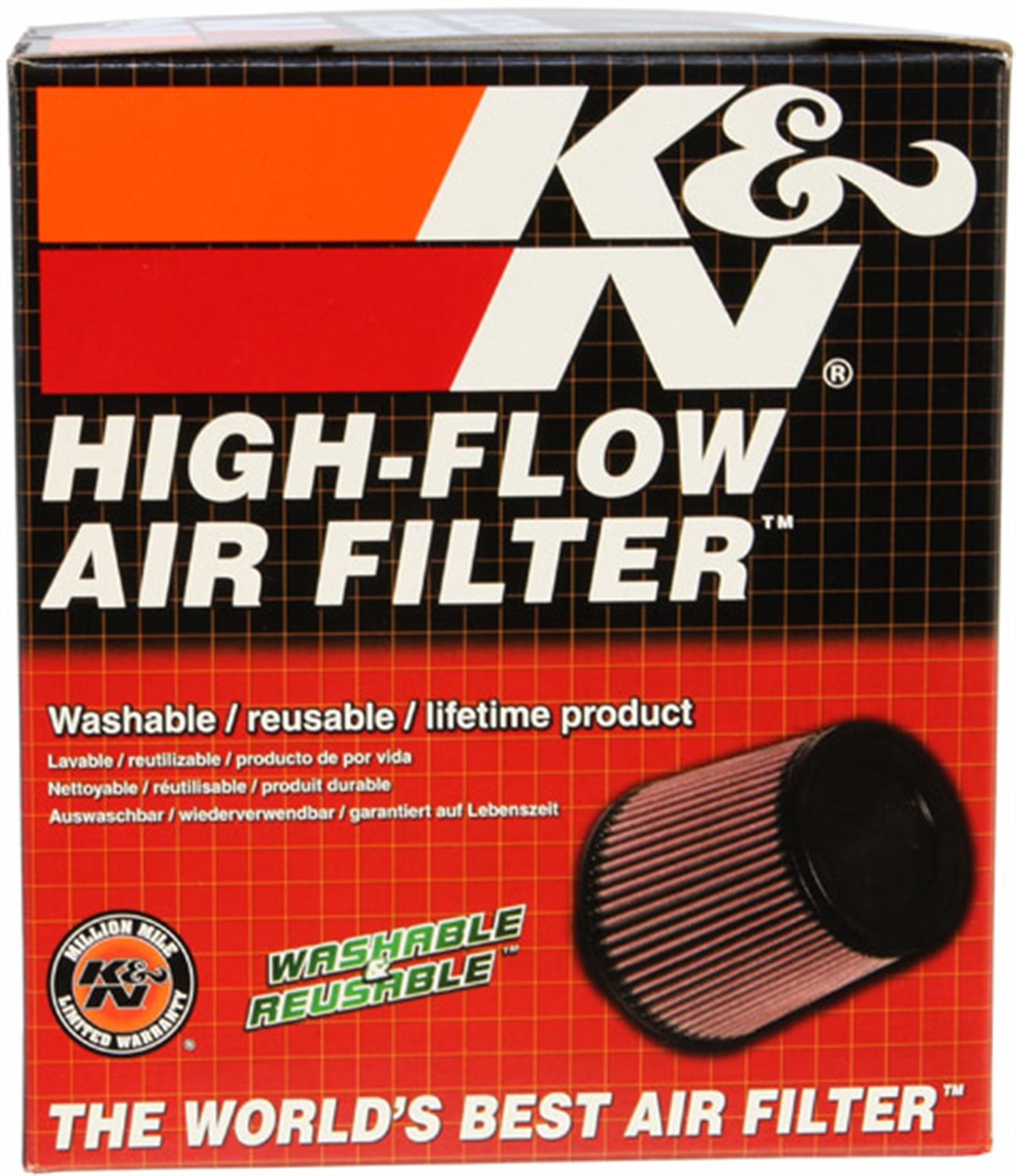 K&N Air Filter Engine: Increase Power & Acceleration, Washable, Premium, Replacement Car Filter: Compatible with 1997-2013 AUDI/HOLDEN (A8 Quattro, Suburban 1500), E-1996