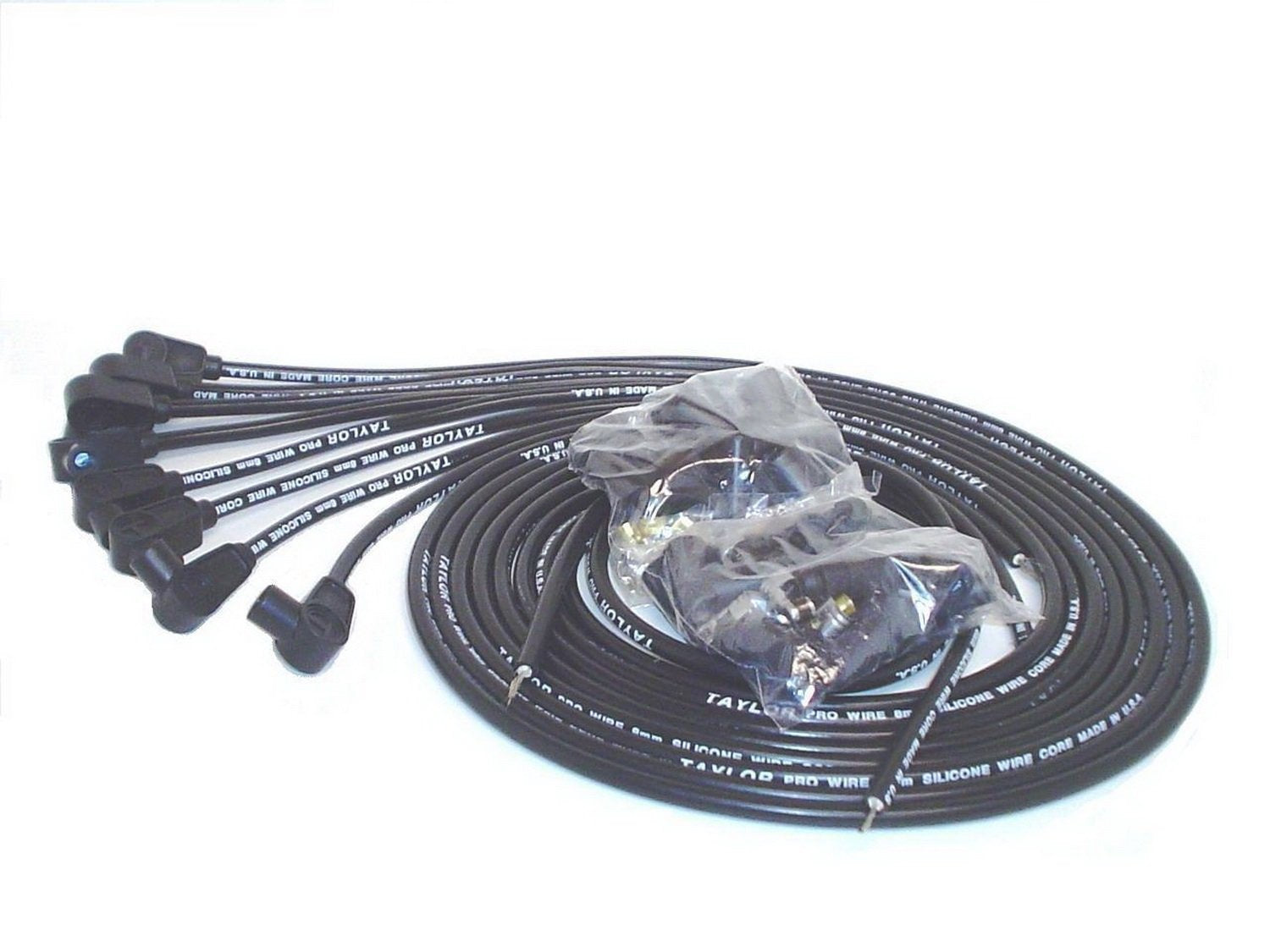 8mm Taylor Cable Pro Wire Black Spark Plug Wire Set 70050