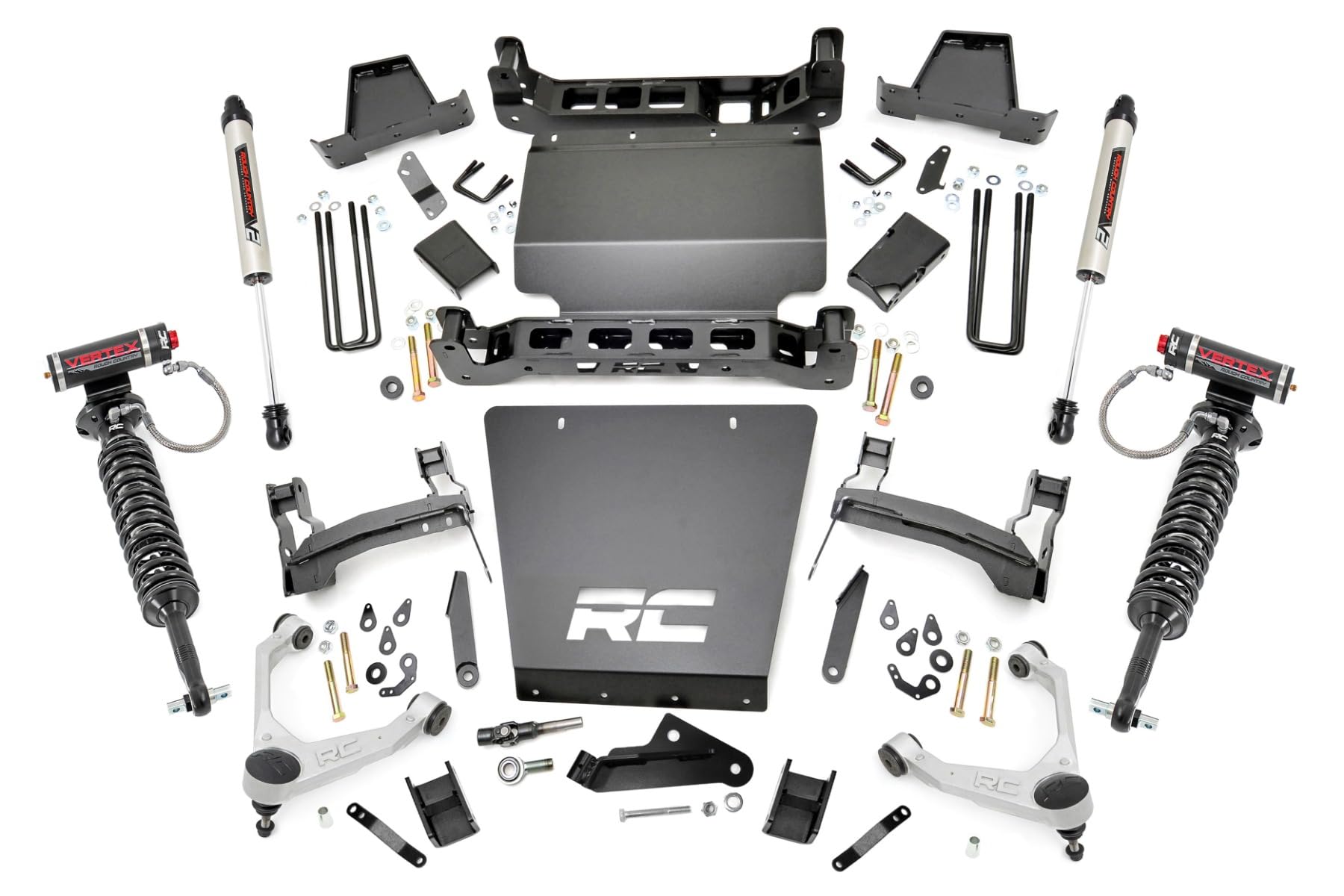 7" Lift Kit with Vertex Coilovers/V2 Rear Shocks for Chevy Silverado & GMC Sierra 1500 Rough Country (2016-2018 w/Stamped Steel Control Arms)