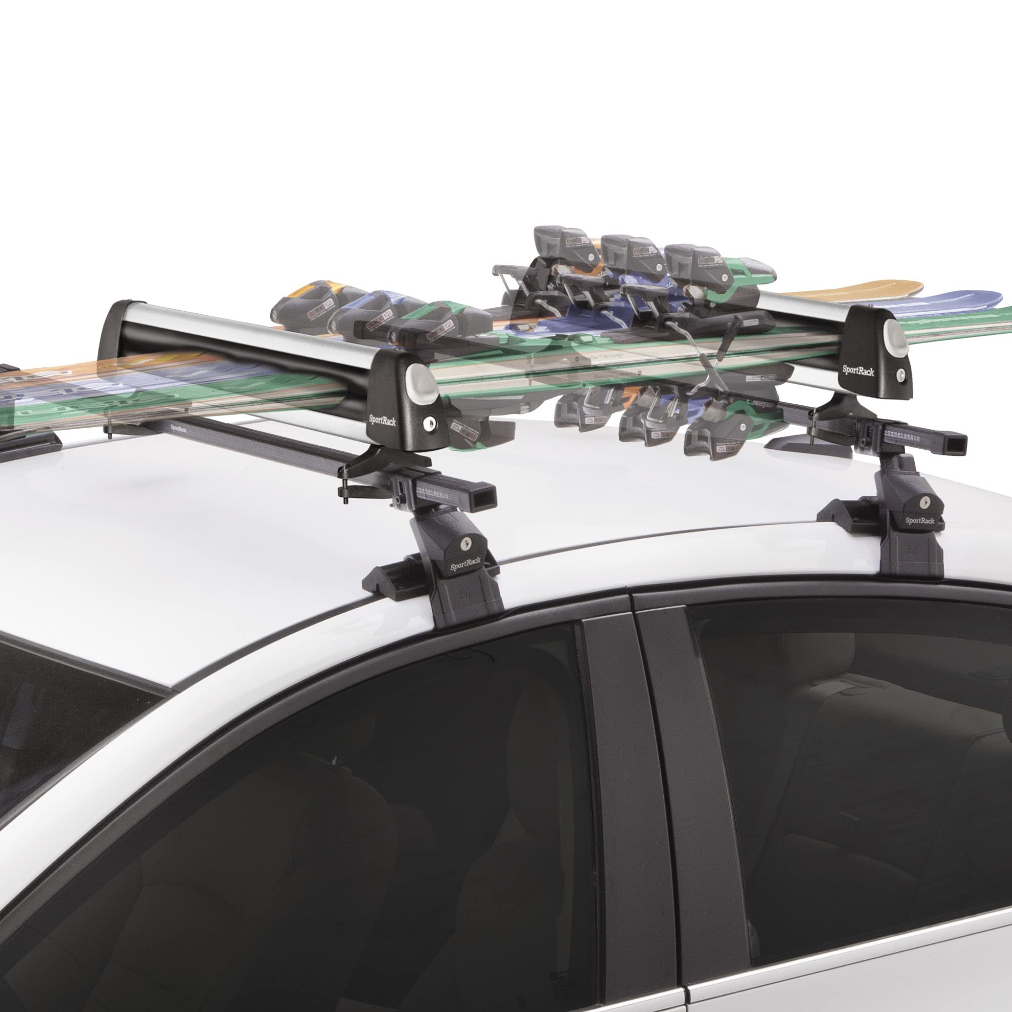 Groomer Deluxe SportRack Ski Carrier, Silver, One Size