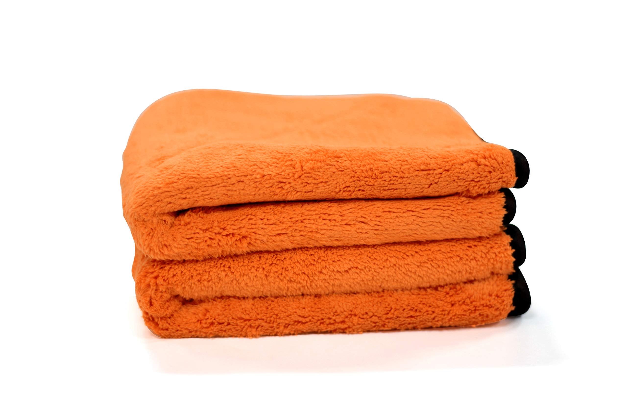 Ultimate Maxshine 16" x 16" Crazy Orange Microfiber Towel (1000GSM) – Ultra-Plush, High-Absorbency Drying Cloth – Scratch-Free for Car Detailing, Cleaning & Polishing