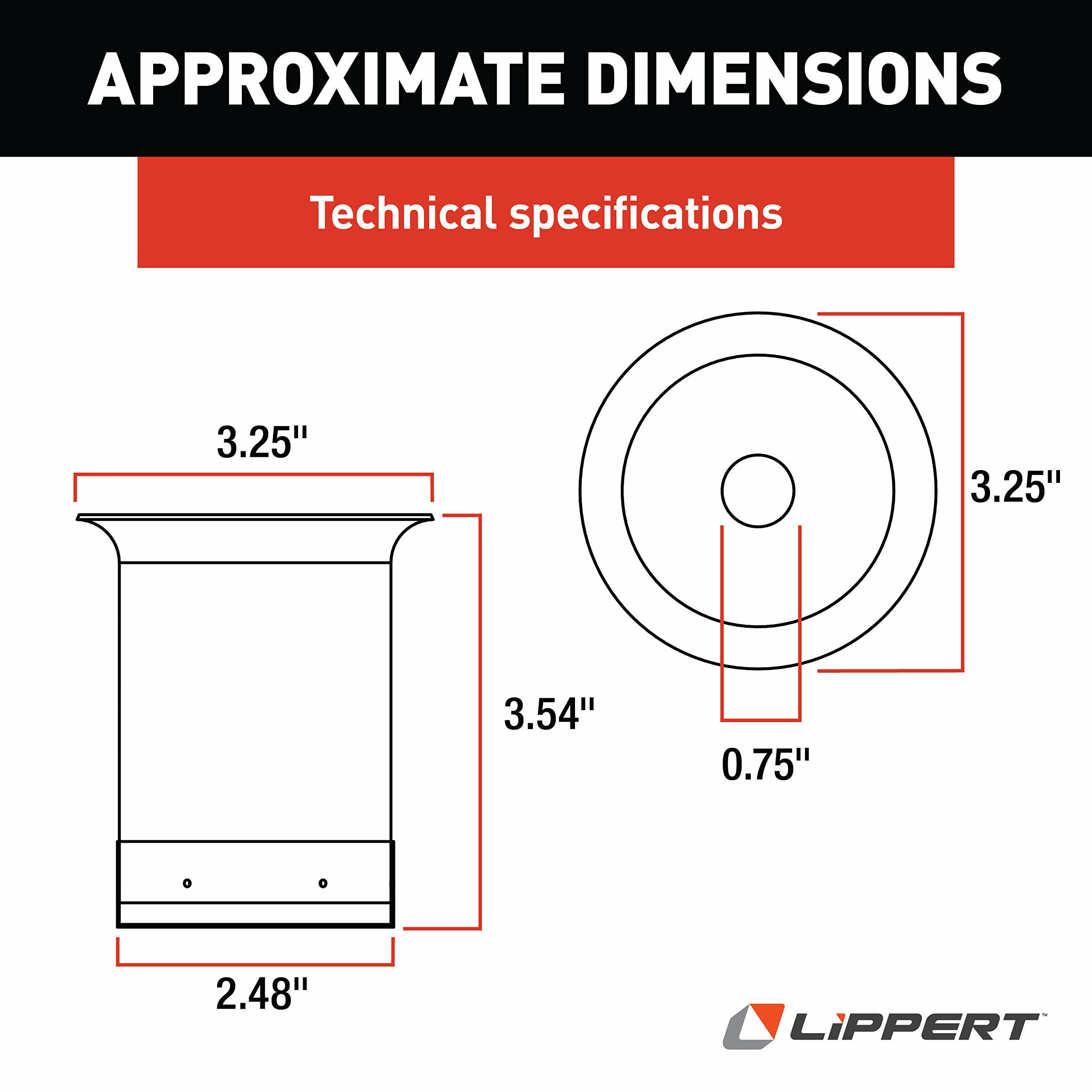 Slide-Out Lippert 122840 Can Assembly Stop