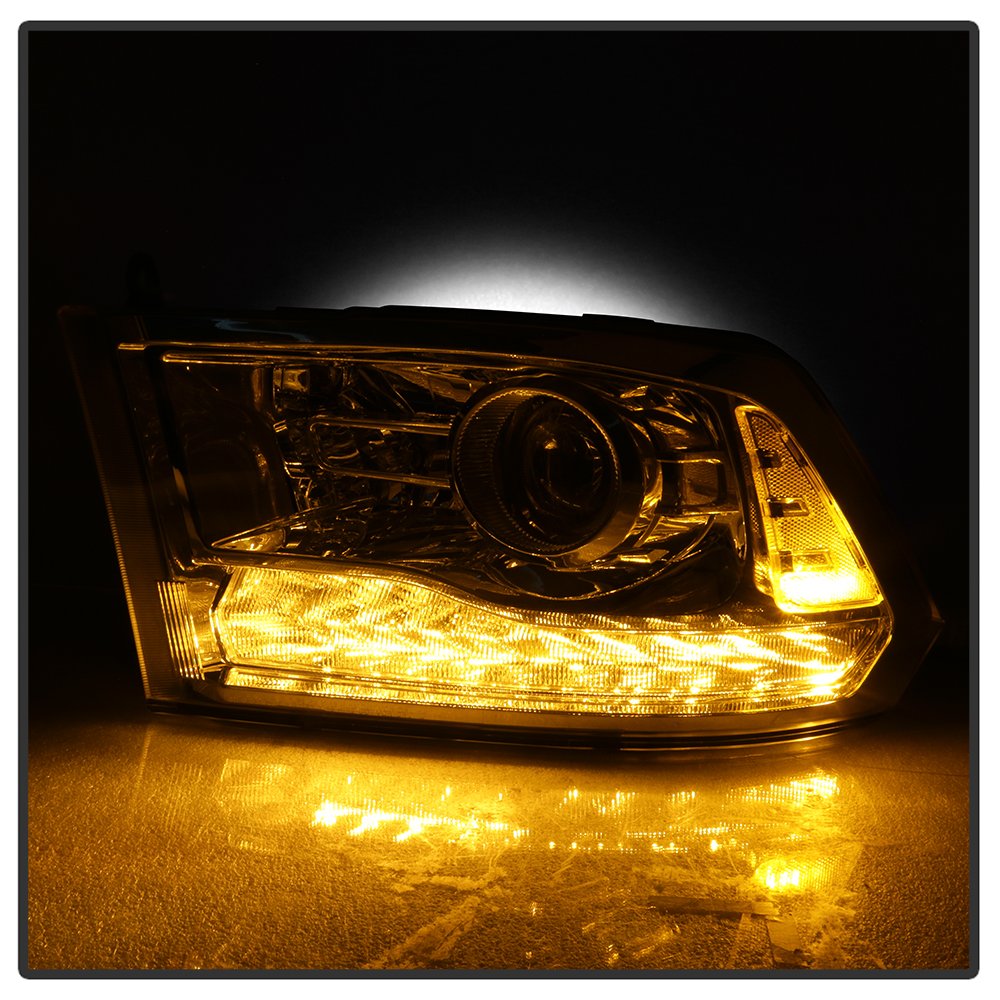 Halogen Models Xtune for Dodge Ram 2013-2017 (Only Fit Models with factory projector LED style) OEM Style Headlights - Chrome