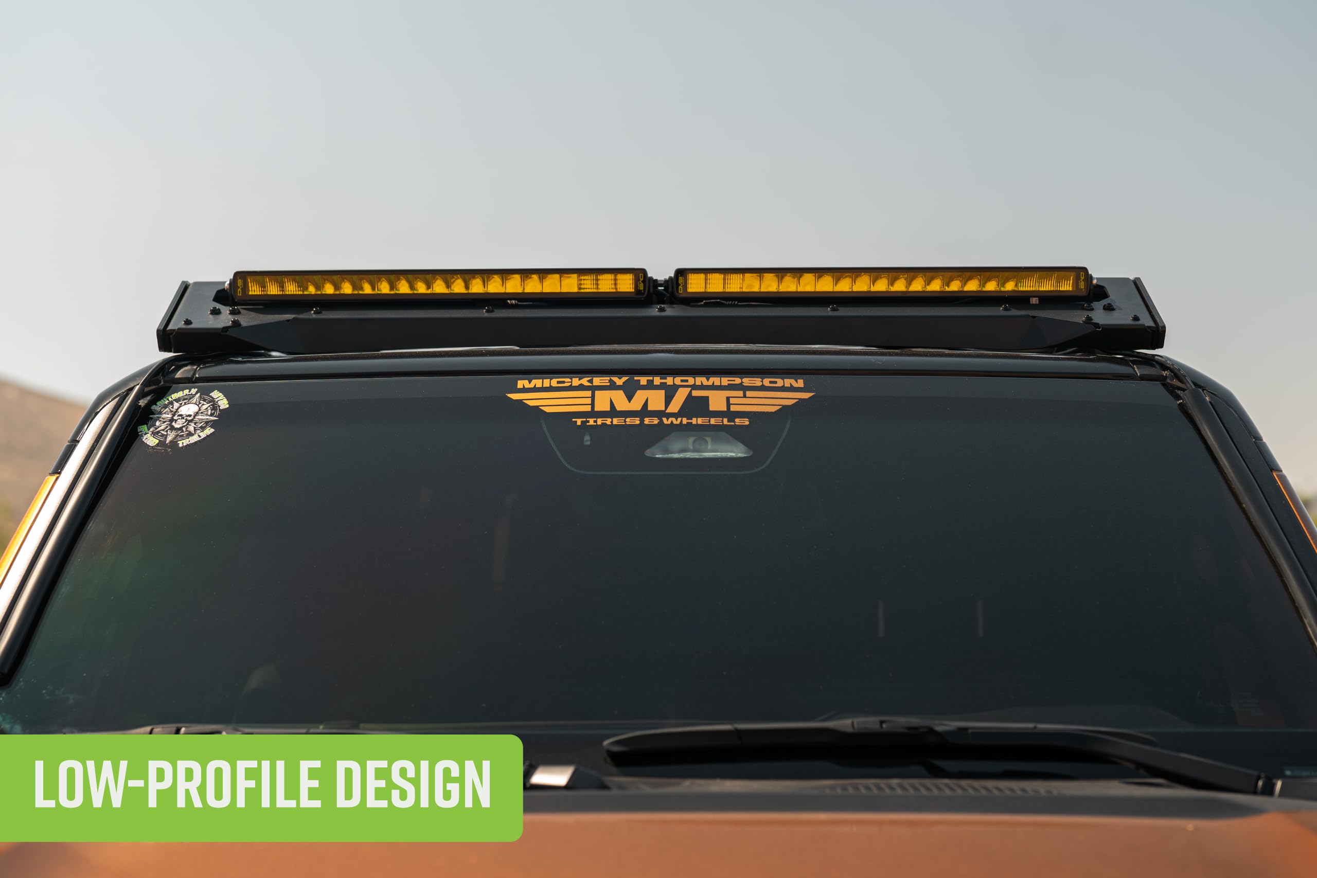 DV8 Offroad Front Light Mount for Roof Rack for 2024-2025 Toyota Land Cruiser 250 Series & Lexus GX 550 | Runs (2) 20” Light Bars, (1) 40” Light Bar, or (10) 3” Pod Lights | Low-Profile Design