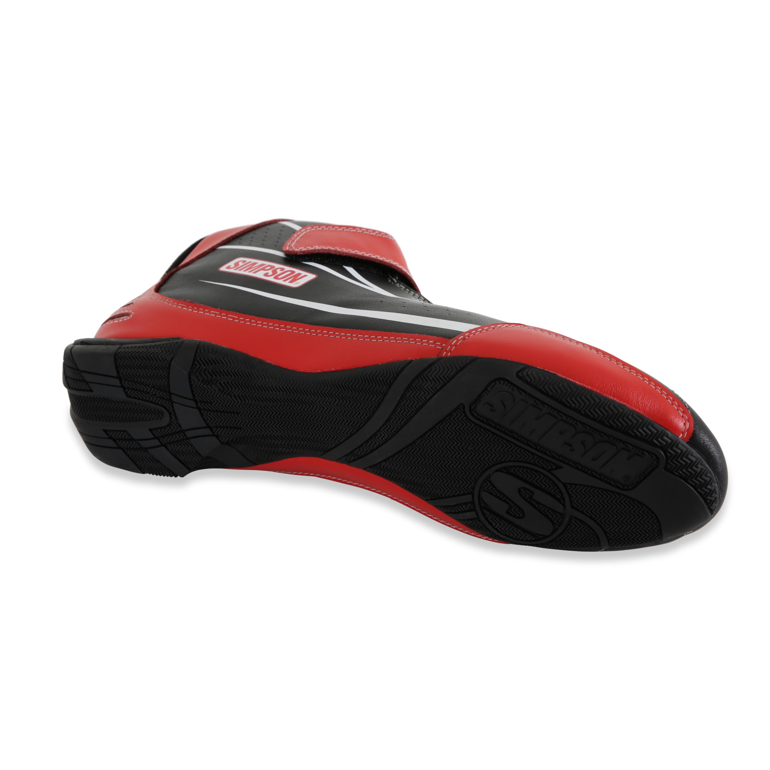 Simpson Racing SC105R Driving Shoes Supercoil Black/Red - Size 10.5