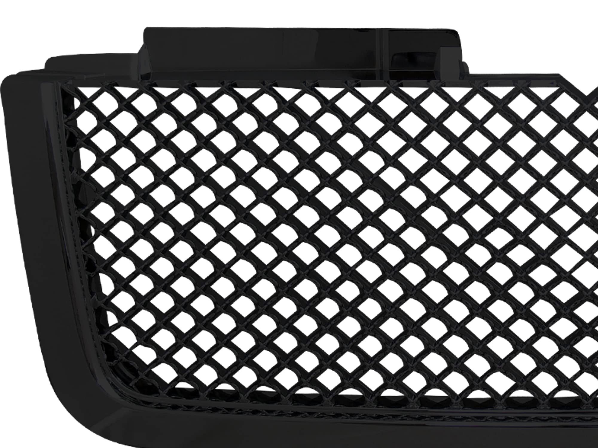 Mesh Front Hood Grille Armordillo USA 7147461 - Gloss Black Fits 2006-2009 Chevy Trailblazer