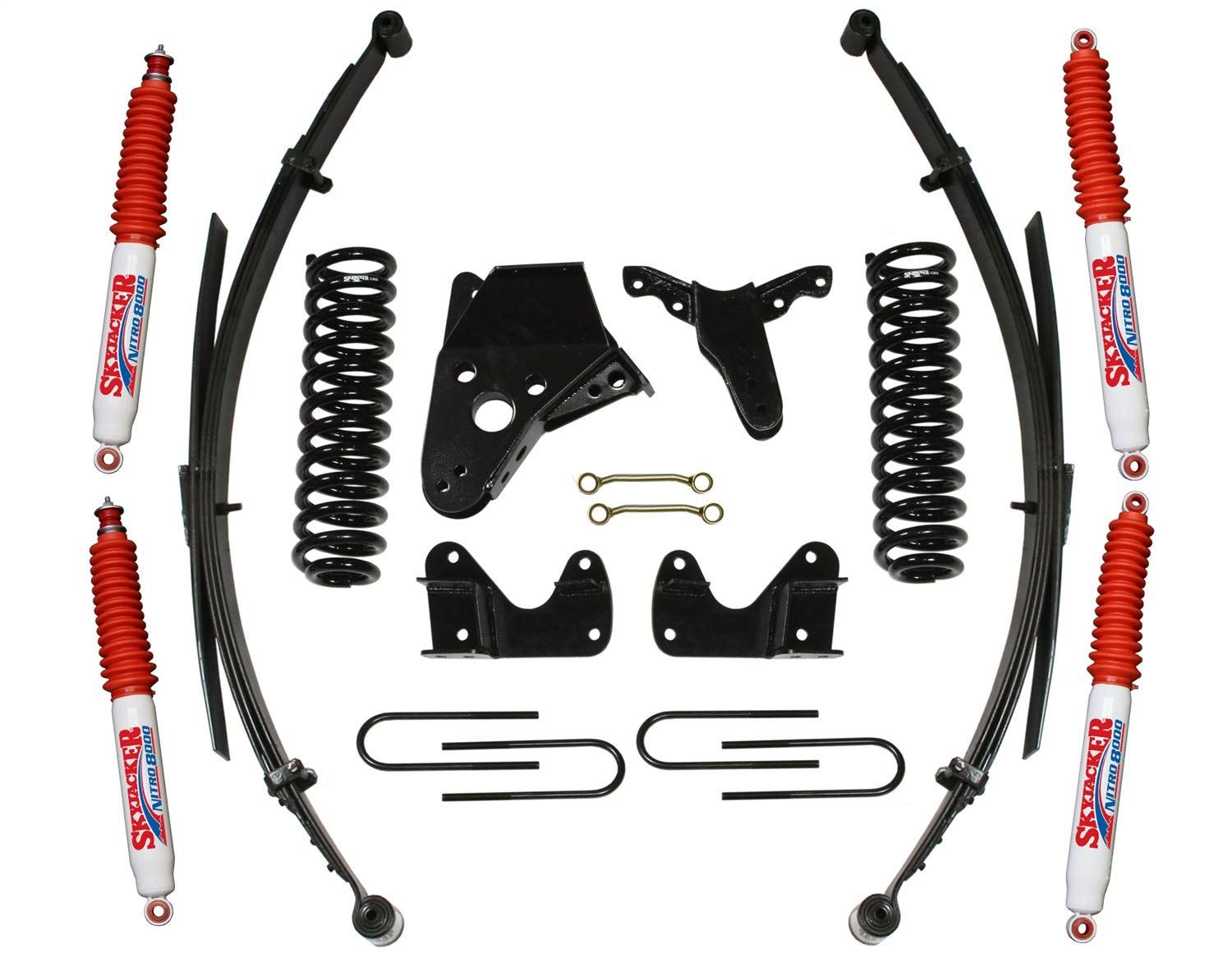 Skyjacker Suspension Lift Kit 136BHKS-N w/Shock Nitro Shocks 6 in. Lift Incl. Front/Rear Springs Rear U Bolt Kit