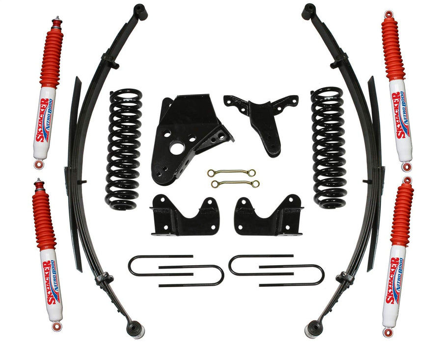 Skyjacker Suspension Lift Kit 136BHKS-N w/Shock Nitro Shocks 6 in. Lift Incl. Front/Rear Springs Rear U Bolt Kit
