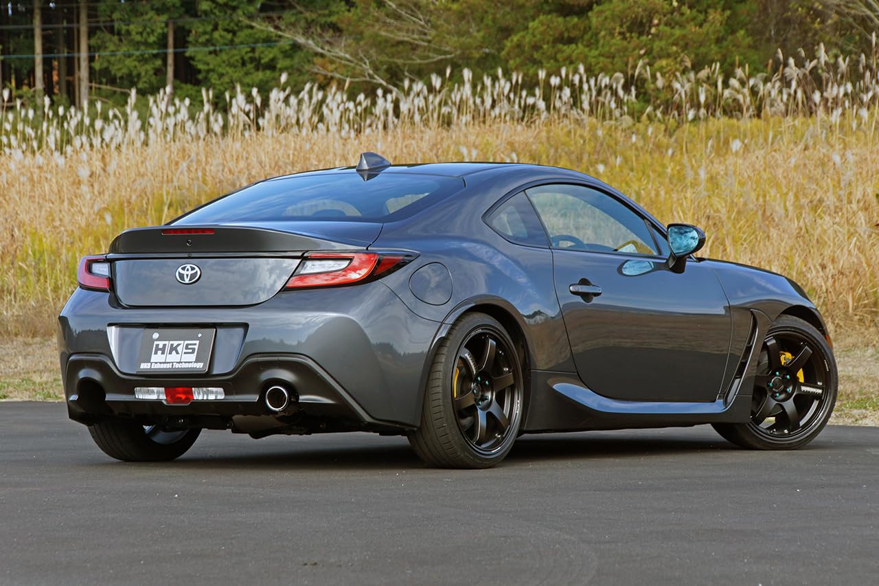 HKS Muffler, High Power Spec L II 32016-AT130 for CUP [GR86 BRZ MT Car] 3BA-ZN8/ZD8 Right Out, titanium