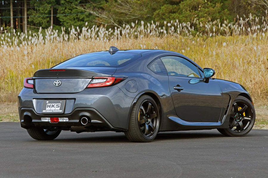 HKS Muffler, High Power Spec L II 32016-AT130 for CUP [GR86 BRZ MT Car] 3BA-ZN8/ZD8 Right Out, titanium
