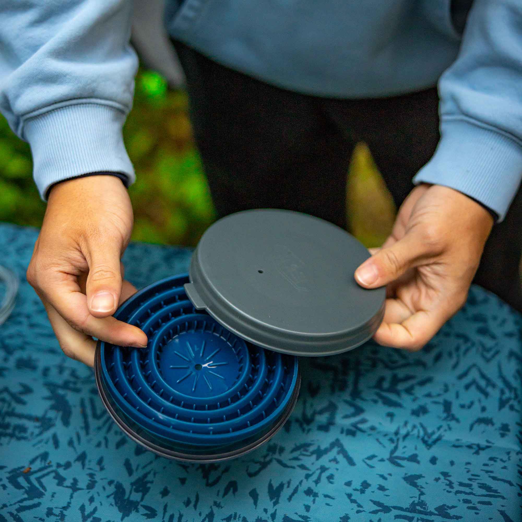 GSI Outdoors Java Drip I Pour-Over Travel Drip Coffee Maker, Collapsible Cone Fits All Coffee Cups & Mugs for Caravan, RV, Camping & Backpacking