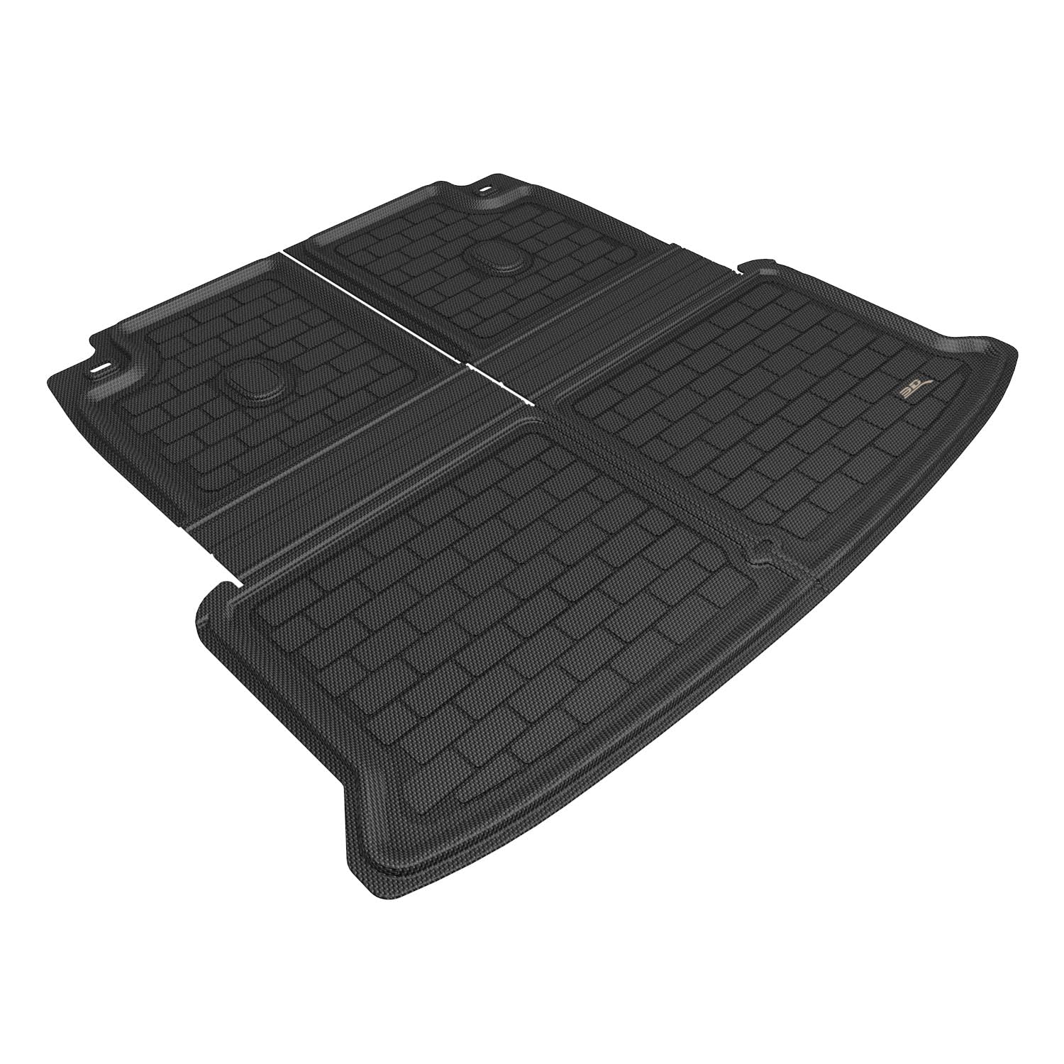 3D MAXpider Kagu Custom Fit Cargo Liner (Black) Compatible with Lexus TX 2024-2026 Manual - Behind 3rd Row Seatback Protecter & Cargo Liner