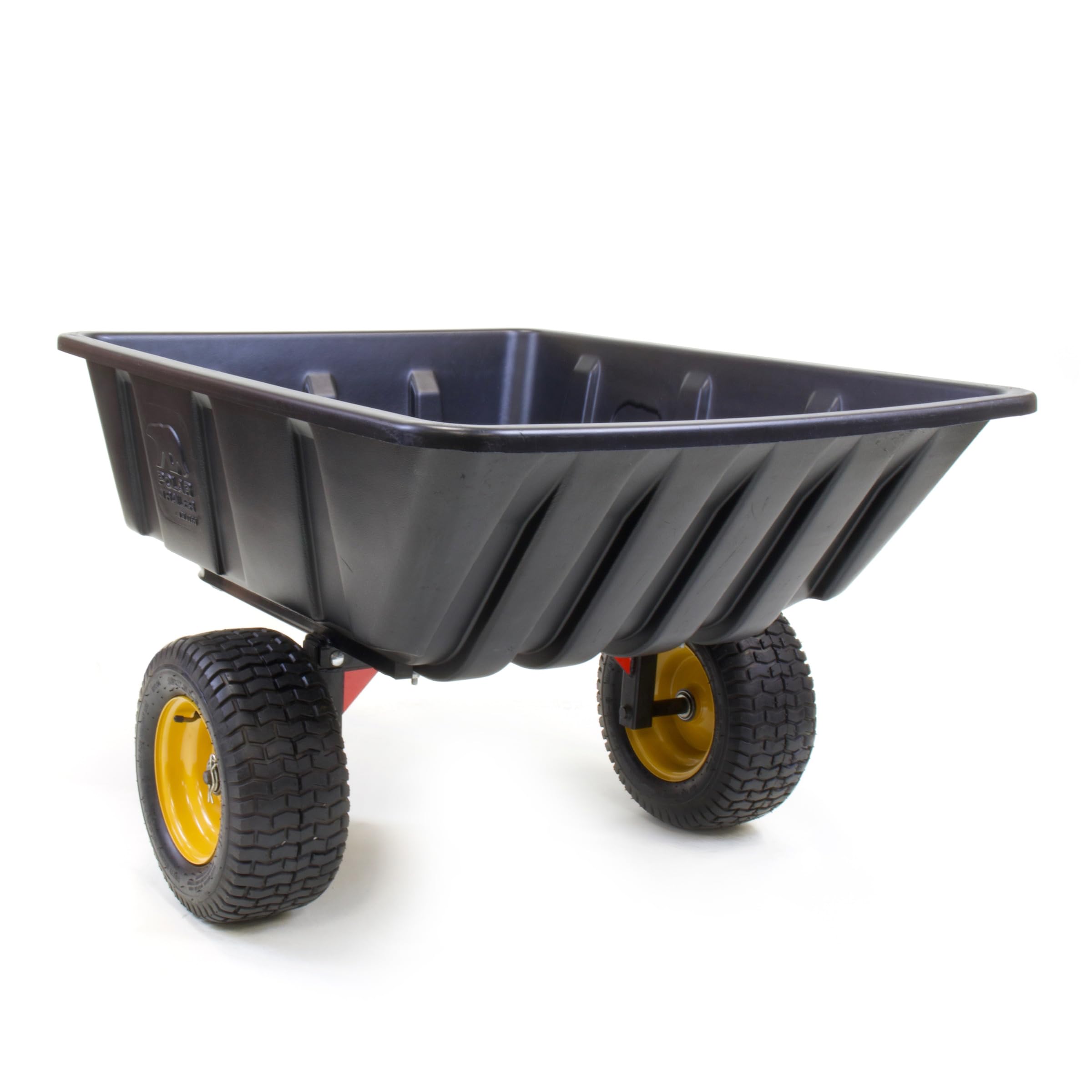 Heavy-Duty Polar Trailer 12816 ATV/UTV Utility Trailer – 1300 lb Capacity, Tilt & Pivot Dump Frame, Rustproof Tub for Outdoor Hauling (50" x 38.5" x 16", Black)