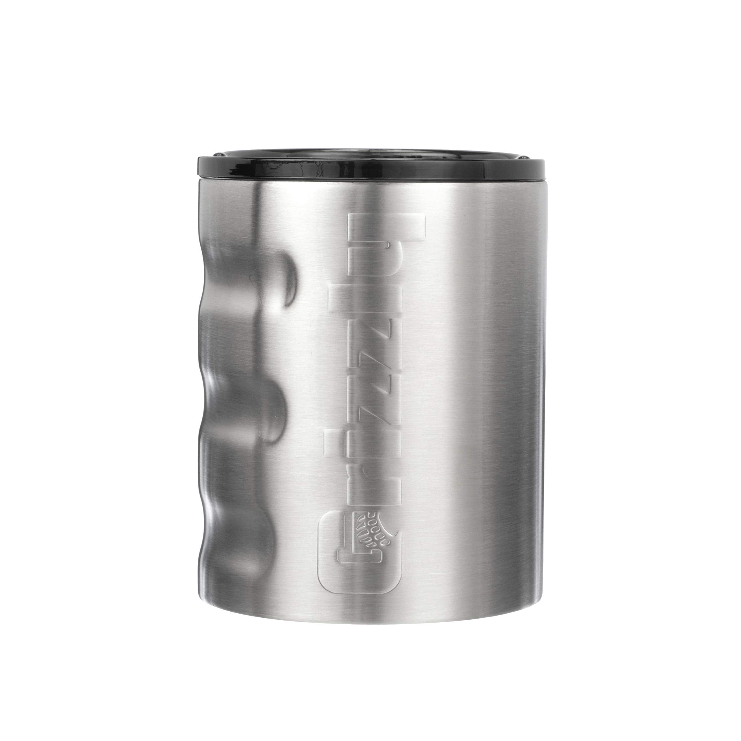 11 oz Grizzly Grip Rocks Cup, Stainless Steel, Vacuum Insulated with TwistTop Lid, Brushed