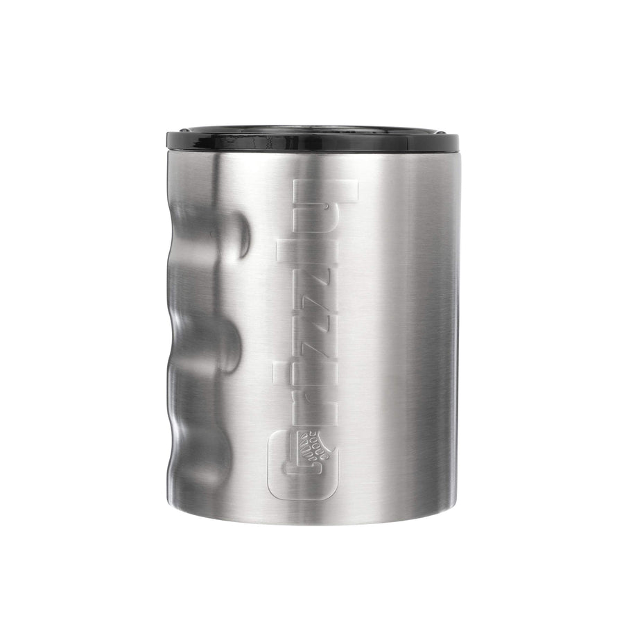 11 oz Grizzly Grip Rocks Cup, Stainless Steel, Vacuum Insulated with TwistTop Lid, Brushed