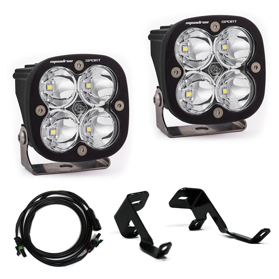 Squadron Sport LED A-Pillar Light Kit for Ford F-150; Baja Designs F-150 Raptor Truck (Spot; Clear)