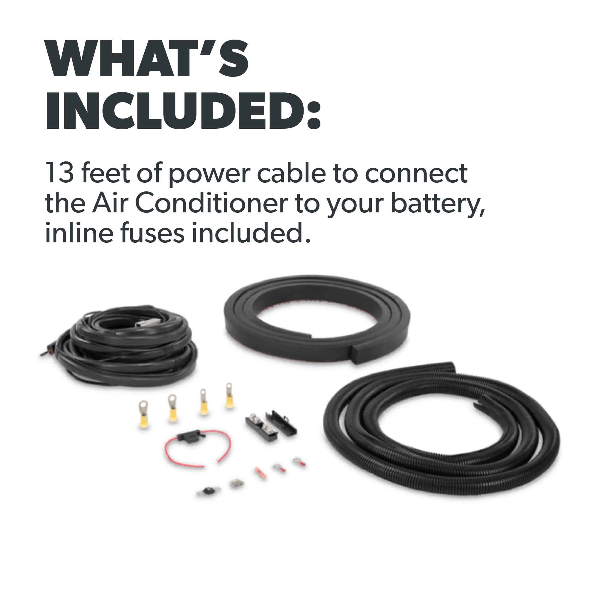 Dometic 12V Air Conditioner Wire Harness for RTX CoolAir | Air Conditioner White Harness RTX 2000 RTX 1000 | Power Cable kit for RTX 12V Installation kit | 4450022959