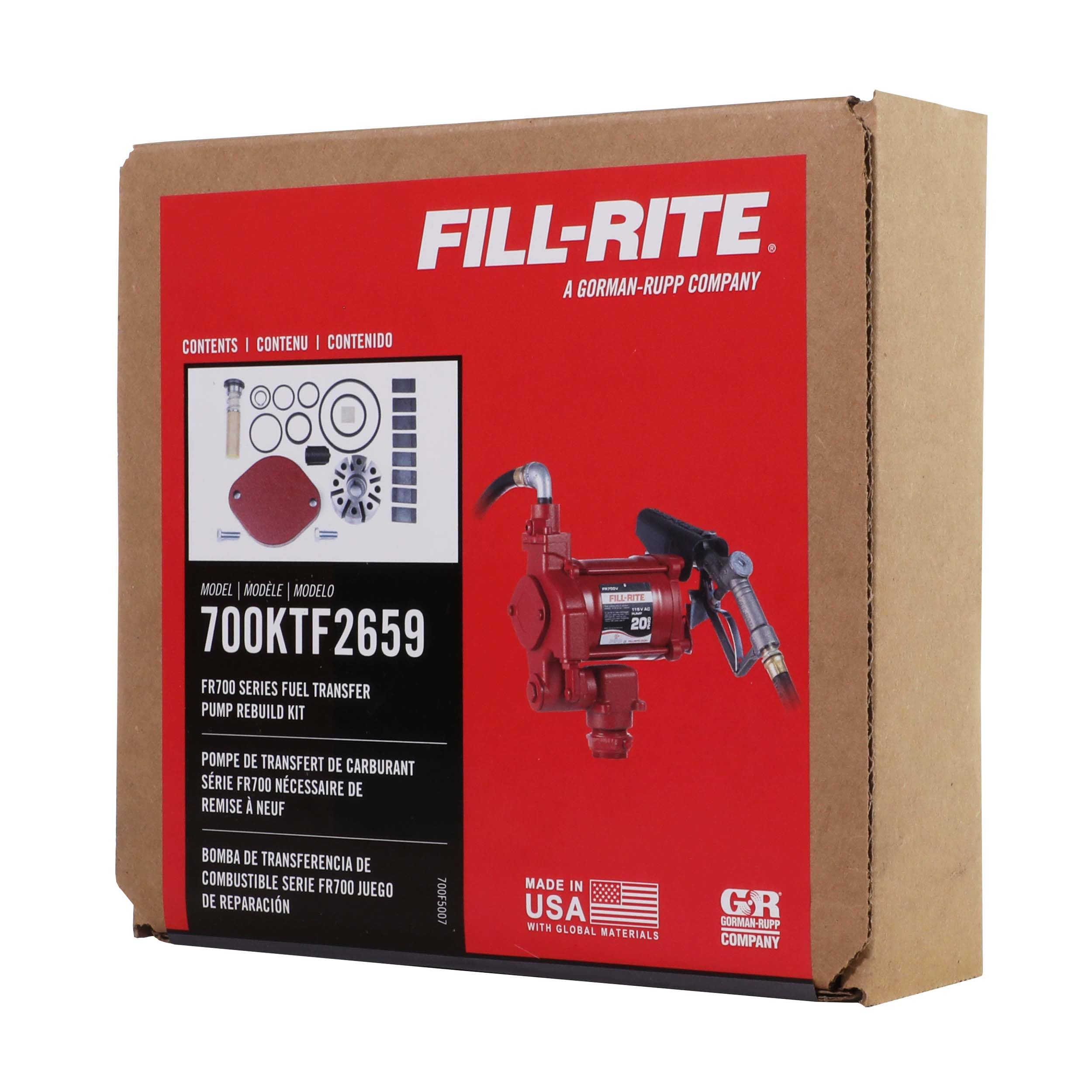 700KTF2659 Fill-Rite Rebuild Kit for FR700B and FR700V Series Pumps