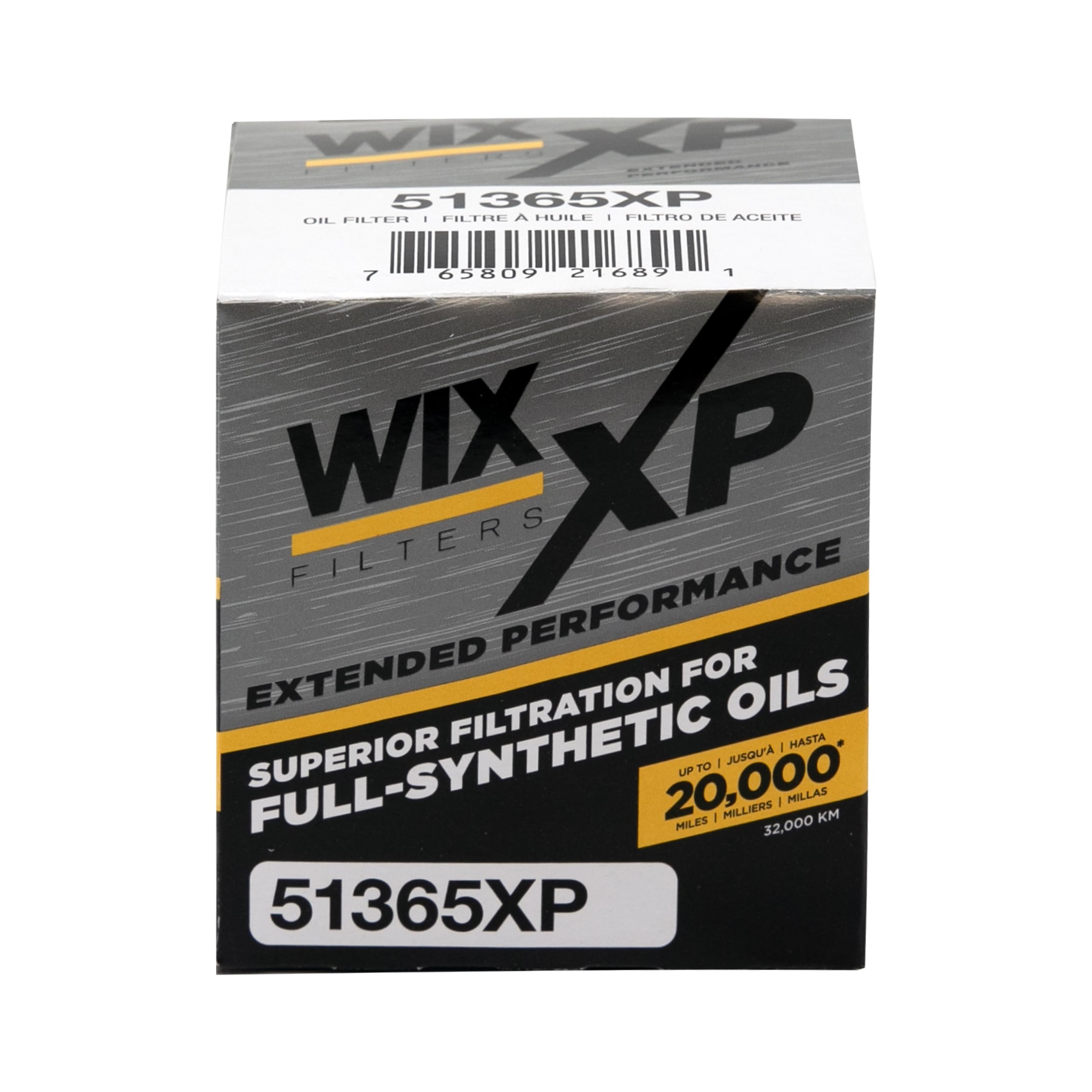 WIX XP Oil Filter Replacement 51365XP, Built for Synthetic Oil - Compatible With Ford (92-97), Honda (00-06), Mazda (97-15), Mercury (91-96), Saab (05-06), Suzuki (09-13)