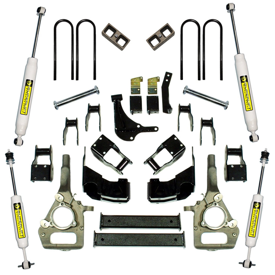 SUPERLIFT SUSPENSION RealTruck 4" Lift Kit for Ford Ranger | Complete Lift Kit with Front & Rear Shadow Series Shocks | K358 | Fits 2000-2010 Ford Ranger 4WD