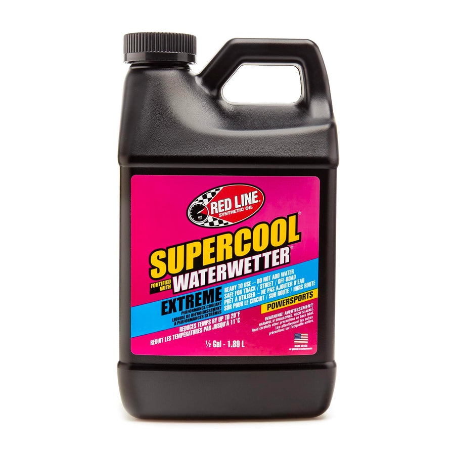 Red Line Supercool 80205, Extreme Powersports Coolant, Safe for Track, Street, Off-Roa - 1/2 Gallon (64 Ounces)