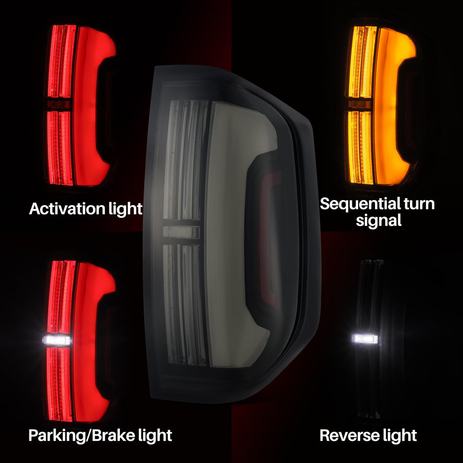 AlphaRex LED Tail Lights NOVA-Series Compatible with 14-21 Tundra (Alpha-Black)