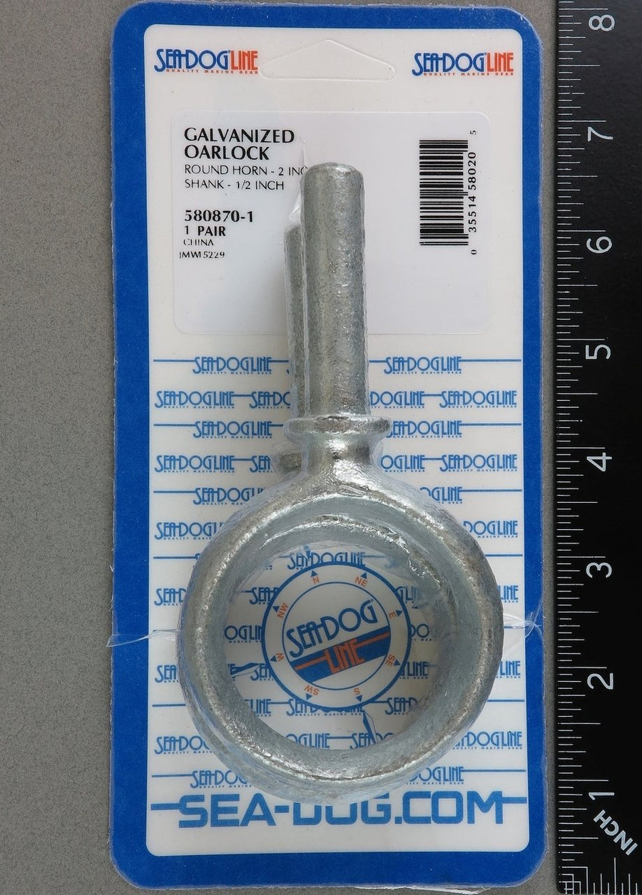 580870-1 Sea Dog Line OARLOCKS Round Horn GLV 2"