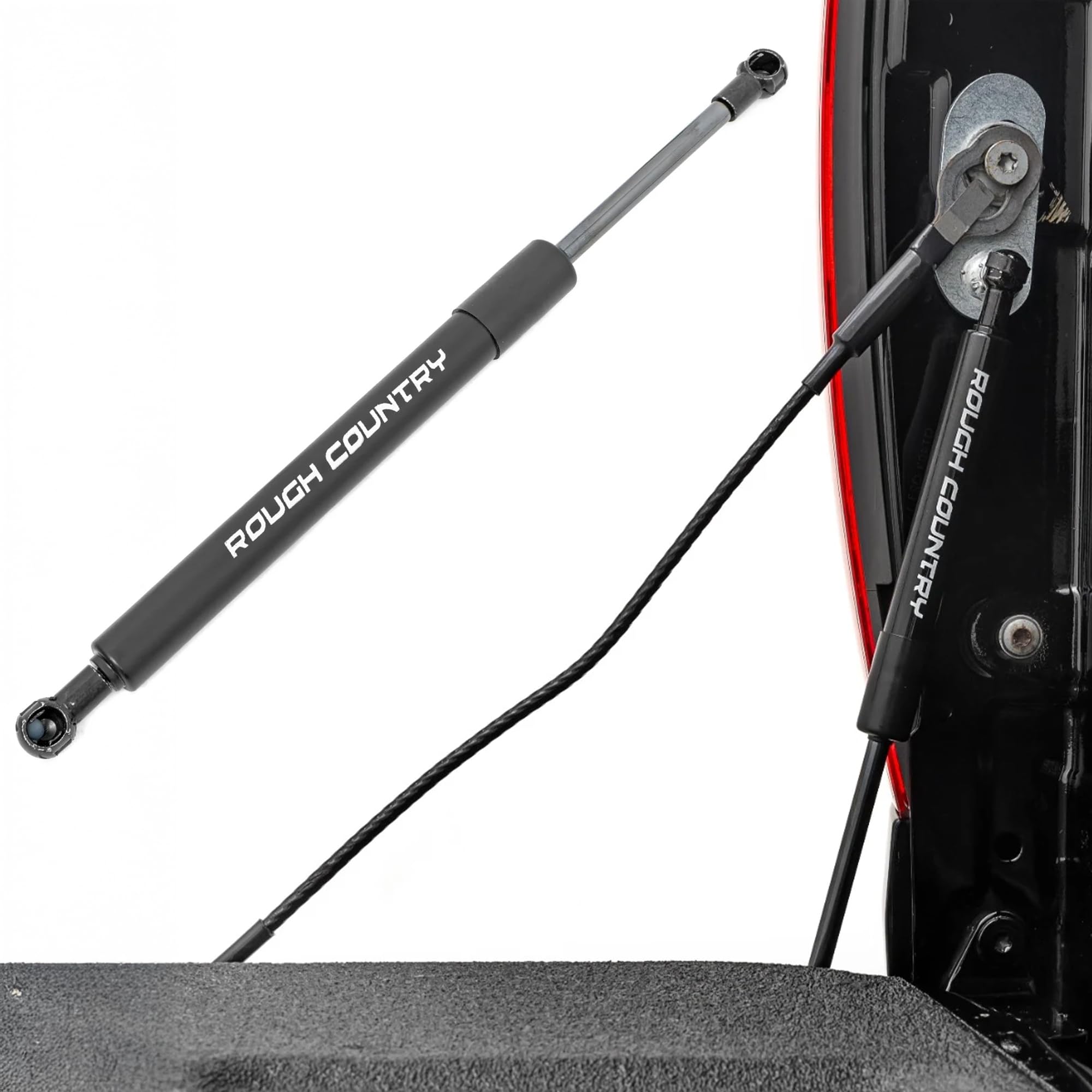 Rough Country Tailgate Assist Hydraulic for Toyota Tundra (2007-2021) - Driver-Side, Slow-Release Damper