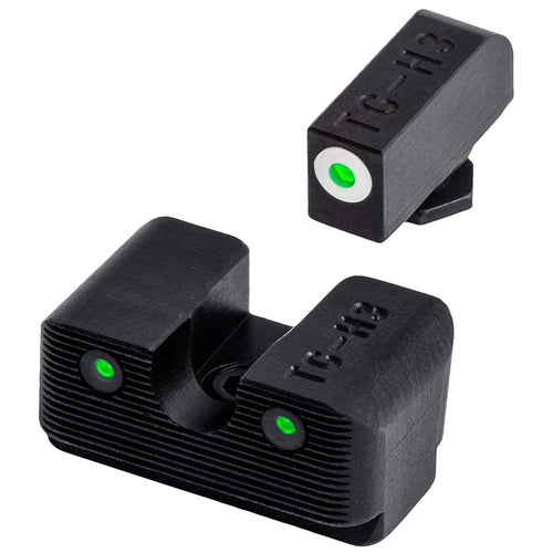 Tritium Pro TRUGLO Glow-in-The-Dark Handgun Night Sights for Glock Pistols, Glock 20, 21, 25, 28, 29, 30 and More, White Ring(Pack of 1)