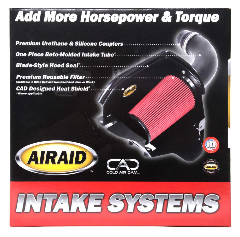 Cold Air Intake System AIRAID by K&N: Increased Horsepower, Cotton Oil Filter: Compatible with 2011-2019 CHRYSLER/DODGE (300, 300C, 300S, Challenger, Charger) AIR-350-318