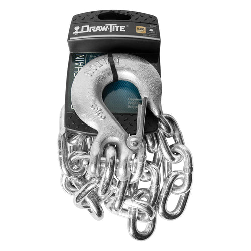Towing Safety Chain, Draw-Tite 63451, 26,400 lbs. Capacity, 35 Inch Length