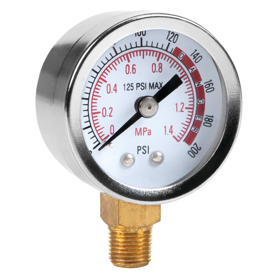 W10055 Performance Tool 0-200 PSI Air Gauge for Air Tank Accessory