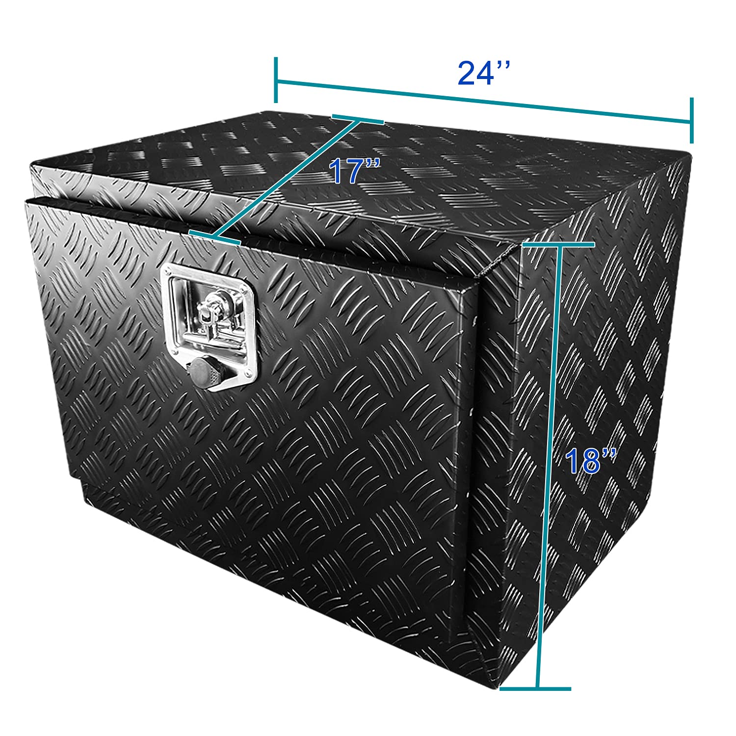 Heavy Duty Aluminum Utility Chest Tool Box Storage with Lock SPEC-D TUNING 24"x17"x18"